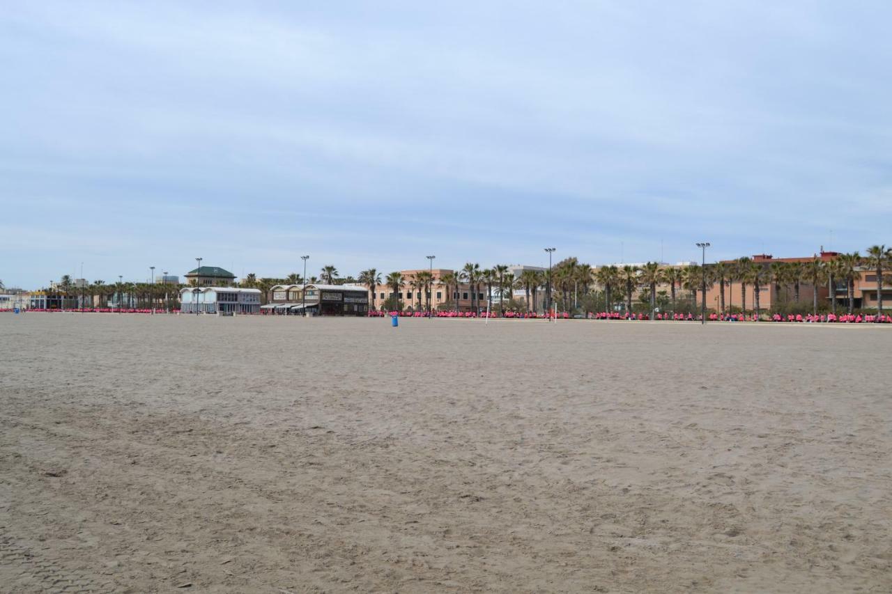 Beach Malvarrosa, Cabanal, Wifi Free. Ca' Micaela. Valencia Exterior photo